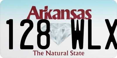 AR license plate 128WLX