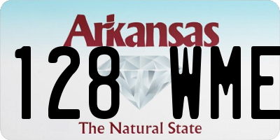 AR license plate 128WME