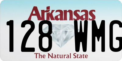 AR license plate 128WMG