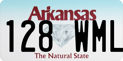 AR license plate 128WML