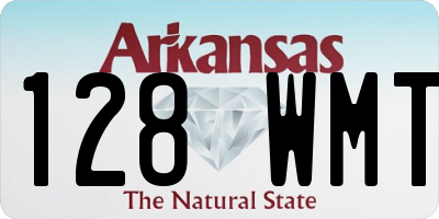 AR license plate 128WMT