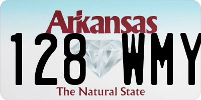 AR license plate 128WMY