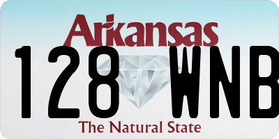 AR license plate 128WNB