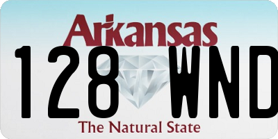 AR license plate 128WND