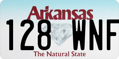 AR license plate 128WNF