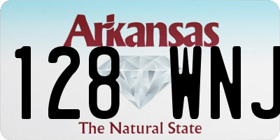 AR license plate 128WNJ