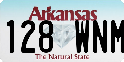 AR license plate 128WNM