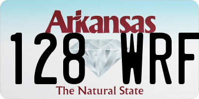 AR license plate 128WRF