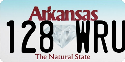 AR license plate 128WRU
