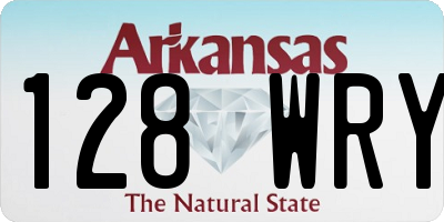 AR license plate 128WRY