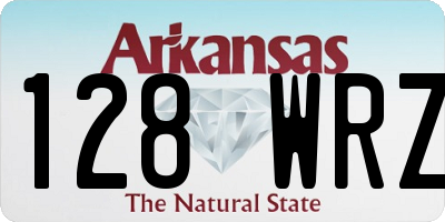 AR license plate 128WRZ