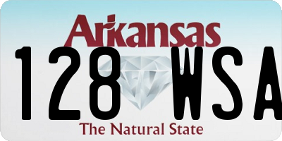 AR license plate 128WSA