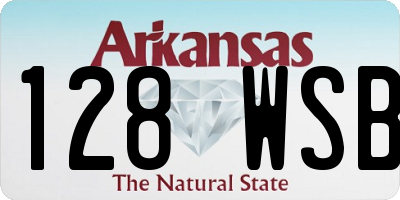 AR license plate 128WSB