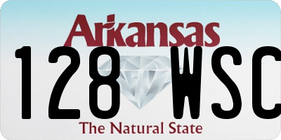 AR license plate 128WSC