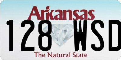 AR license plate 128WSD