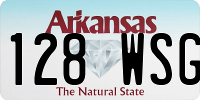 AR license plate 128WSG