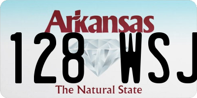 AR license plate 128WSJ
