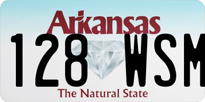 AR license plate 128WSM