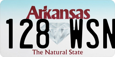 AR license plate 128WSN