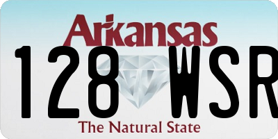 AR license plate 128WSR