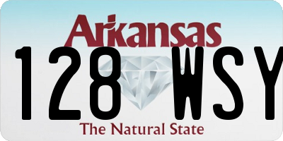 AR license plate 128WSY