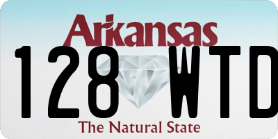 AR license plate 128WTD