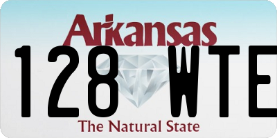 AR license plate 128WTE