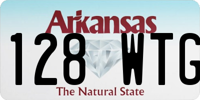 AR license plate 128WTG