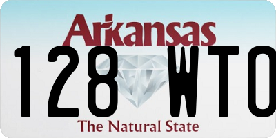 AR license plate 128WTO