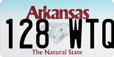 AR license plate 128WTQ