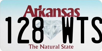 AR license plate 128WTS