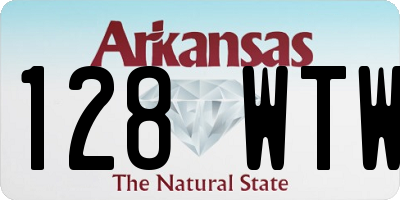 AR license plate 128WTW