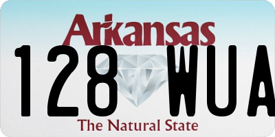 AR license plate 128WUA