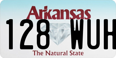 AR license plate 128WUH