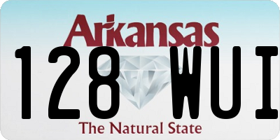 AR license plate 128WUI