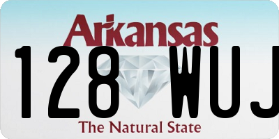 AR license plate 128WUJ