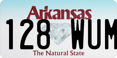 AR license plate 128WUM