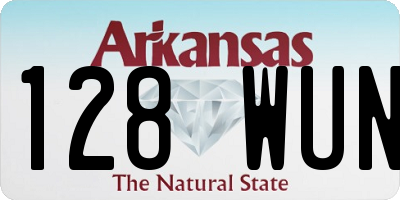 AR license plate 128WUN