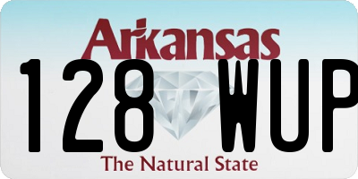 AR license plate 128WUP