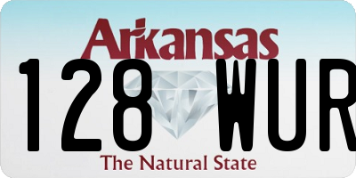 AR license plate 128WUR