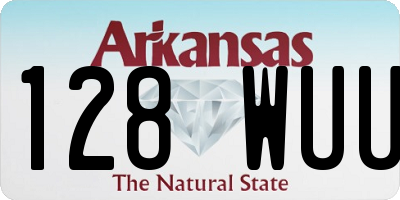 AR license plate 128WUU