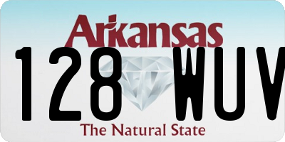 AR license plate 128WUV