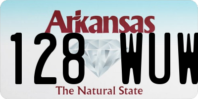 AR license plate 128WUW