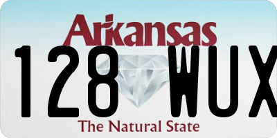 AR license plate 128WUX