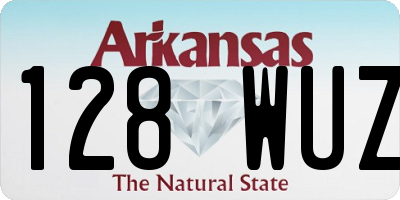 AR license plate 128WUZ