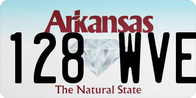 AR license plate 128WVE