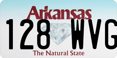 AR license plate 128WVG