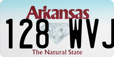 AR license plate 128WVJ