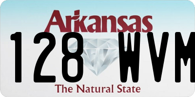 AR license plate 128WVM