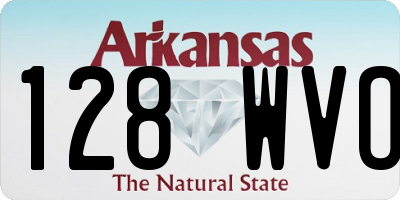 AR license plate 128WVO